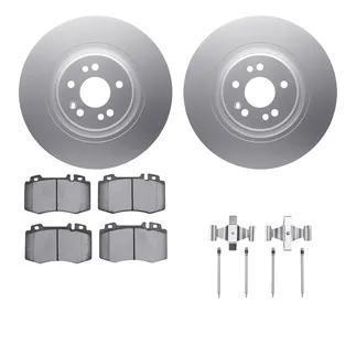 R1 Concepts WDTH1-63066 Brake Rotors - Carbon Coated W/ Euro Ceramic Pads & Hdw